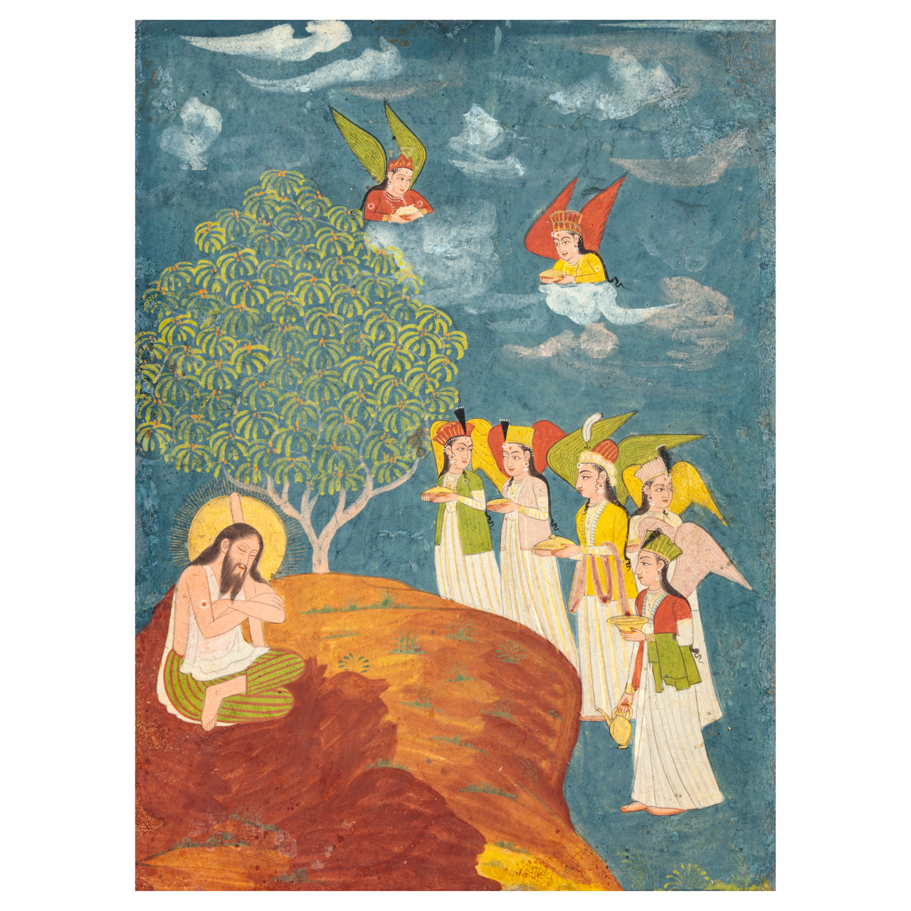 Sultan Ibrāhīm Ibn Adham Visited by Angels