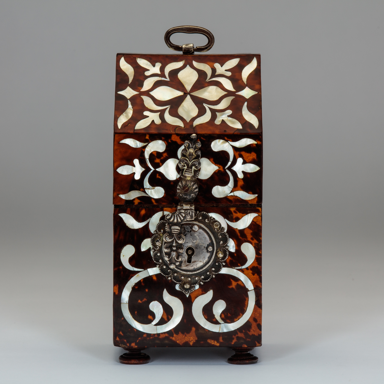 Tortoiseshell and Mother-of-Pearl Shaving Box