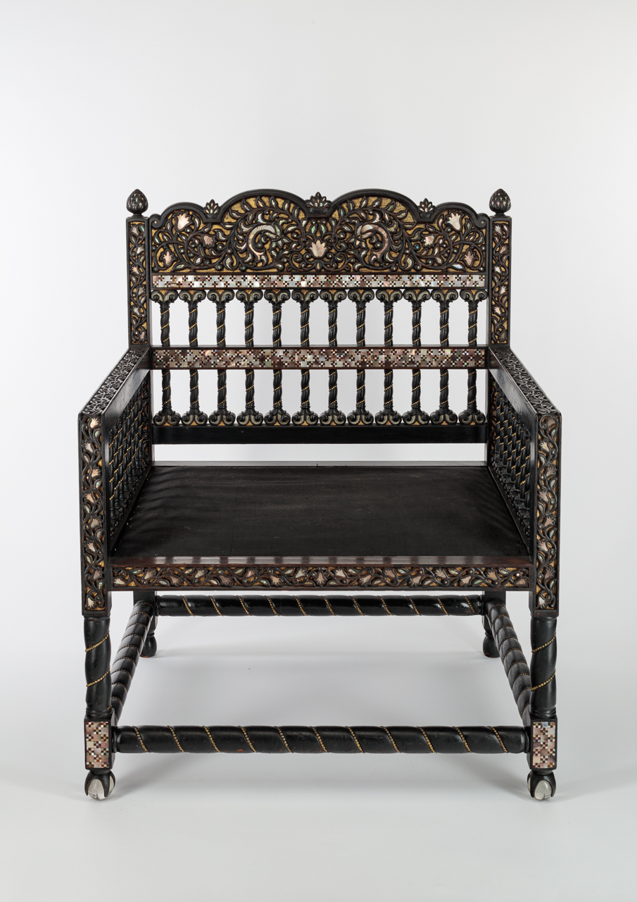 Mother-of-Pearl Inlaid Chair