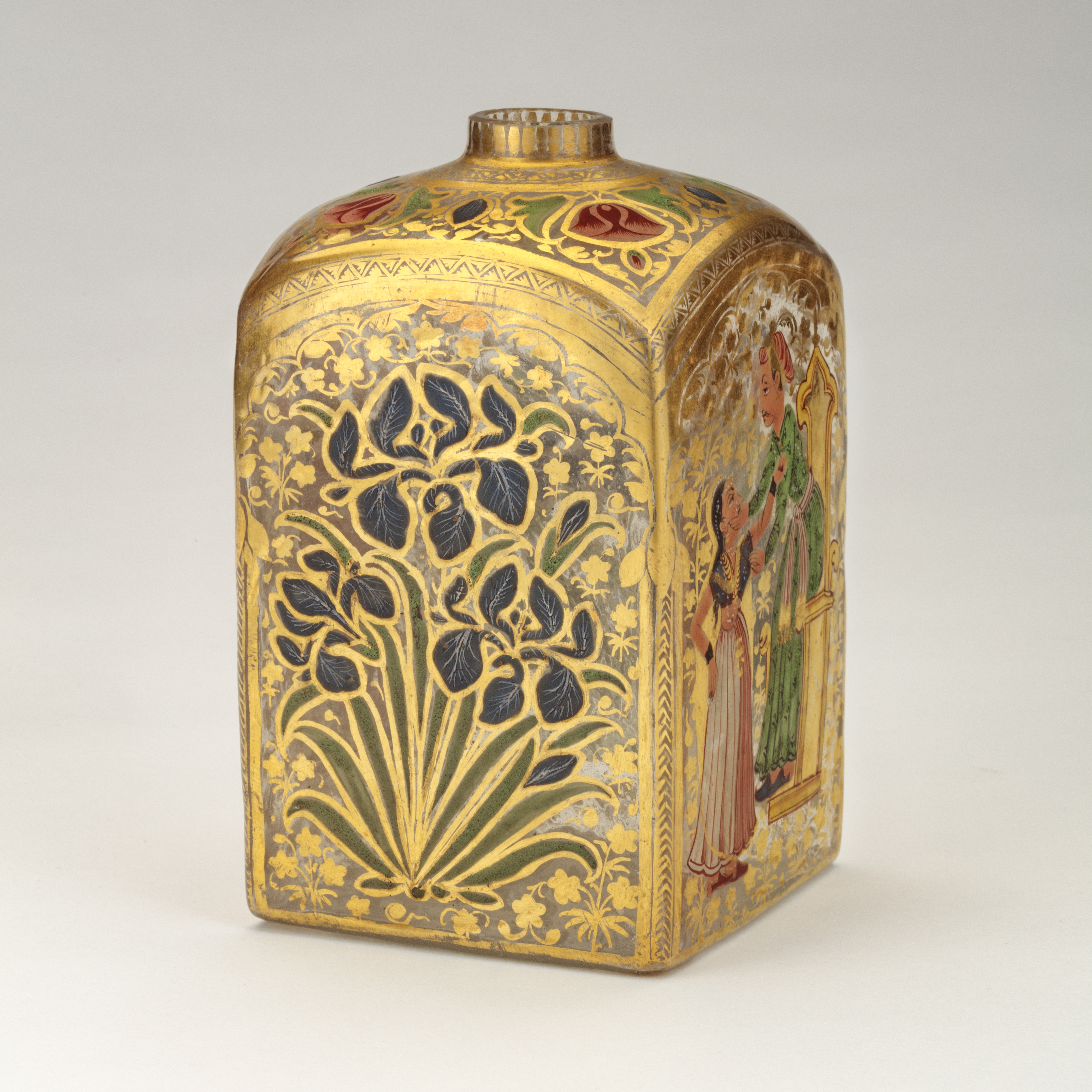 A Mughal Glass Bottle