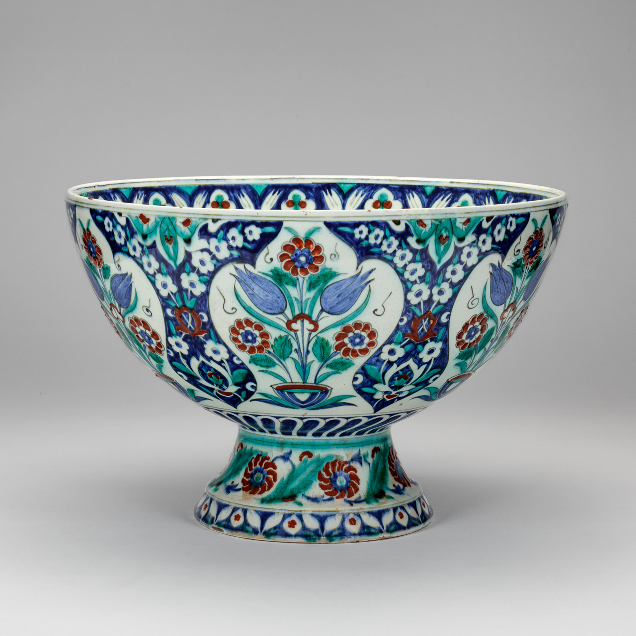 Large Cantagalli Footed Bowl 