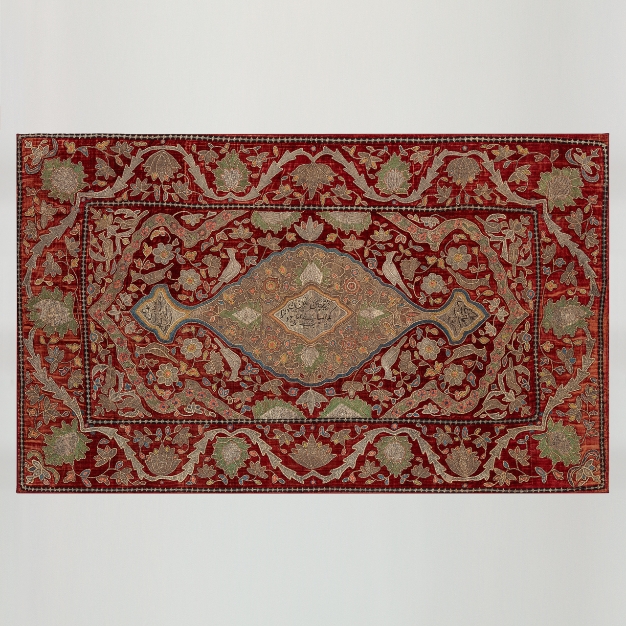 Large Embroidered Qajar Panel