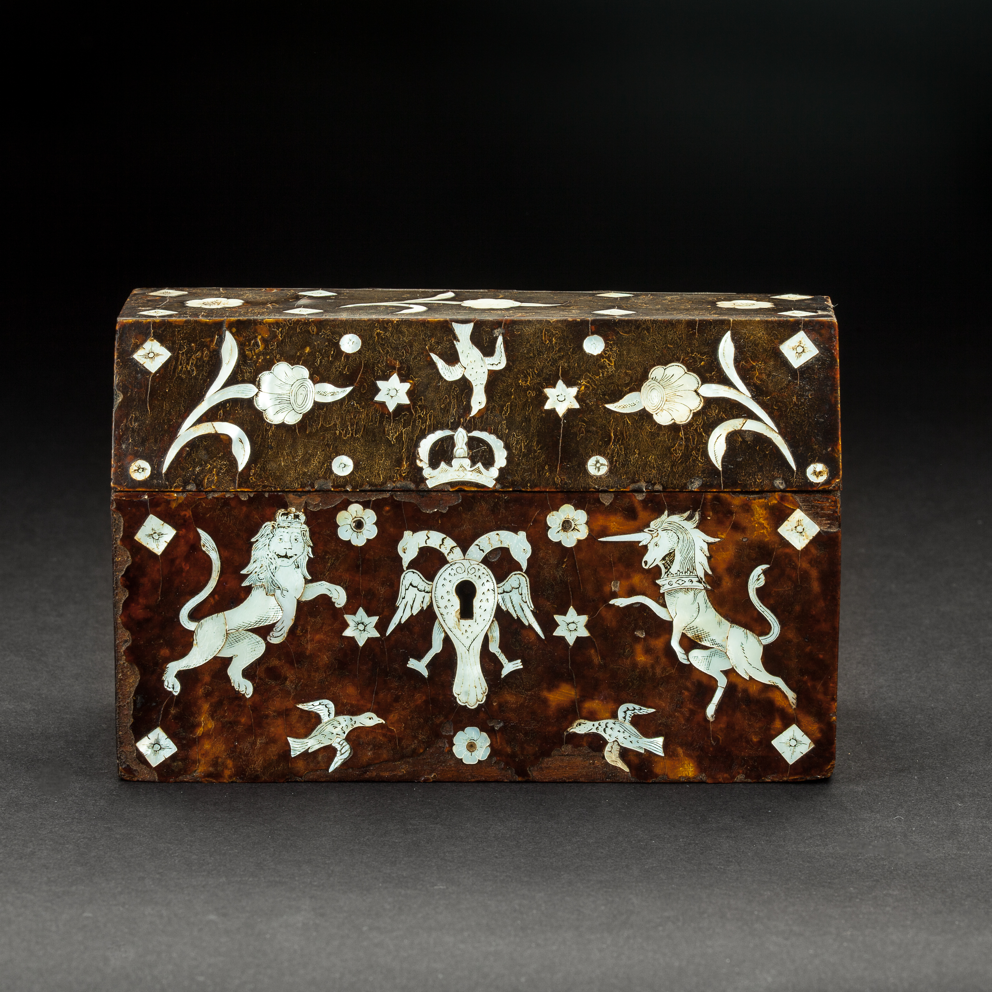 Mexican Tortoiseshell and Mother-of-Pearl Box