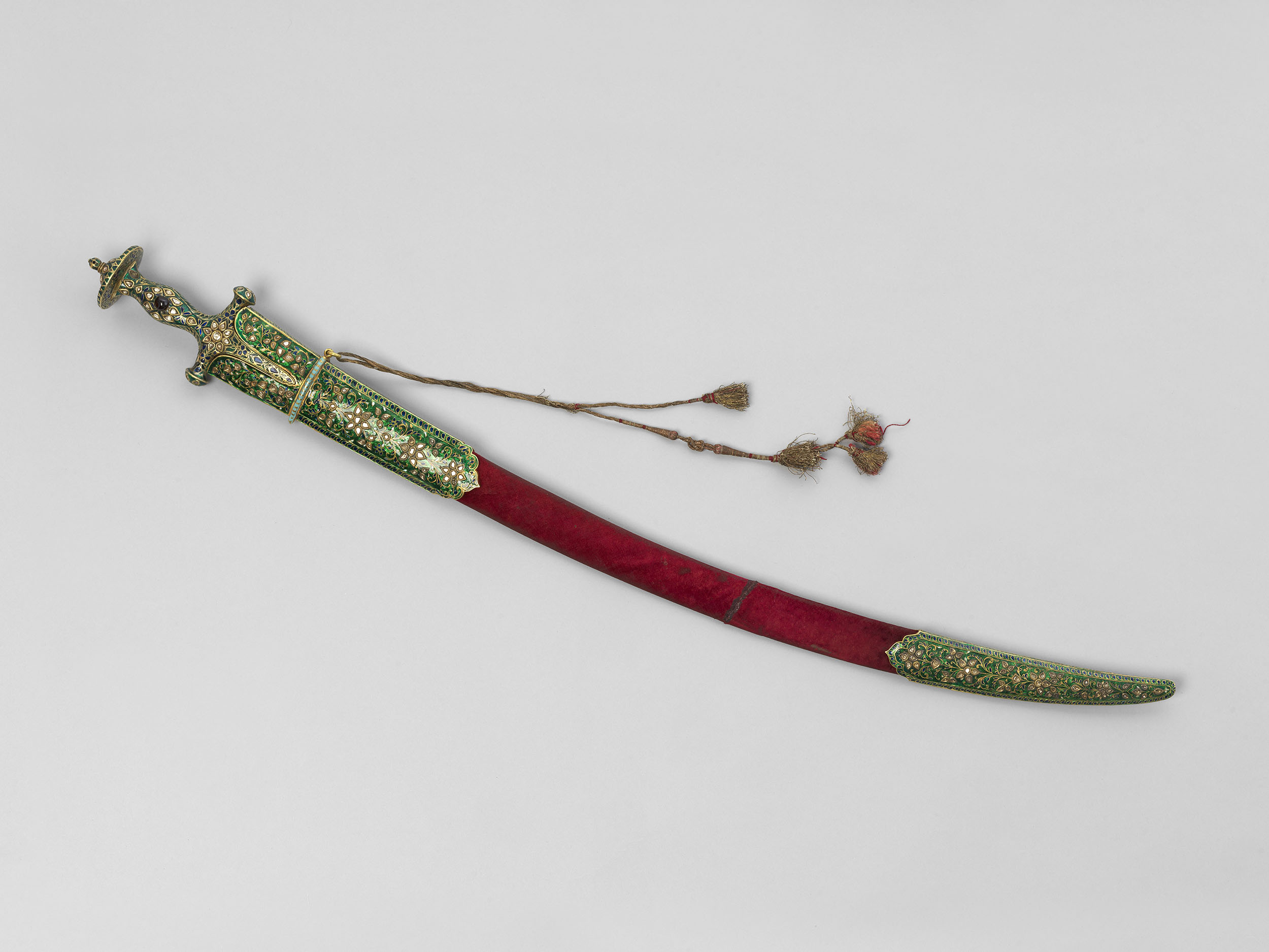 Gem-Set Enamelled Talwar 
