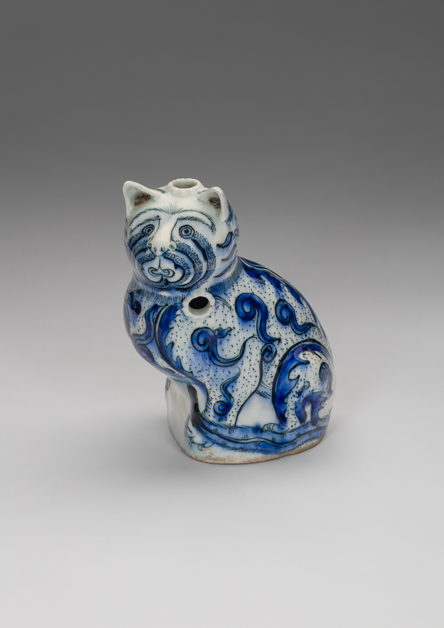 Safavid Blue and White Cat Qalyan