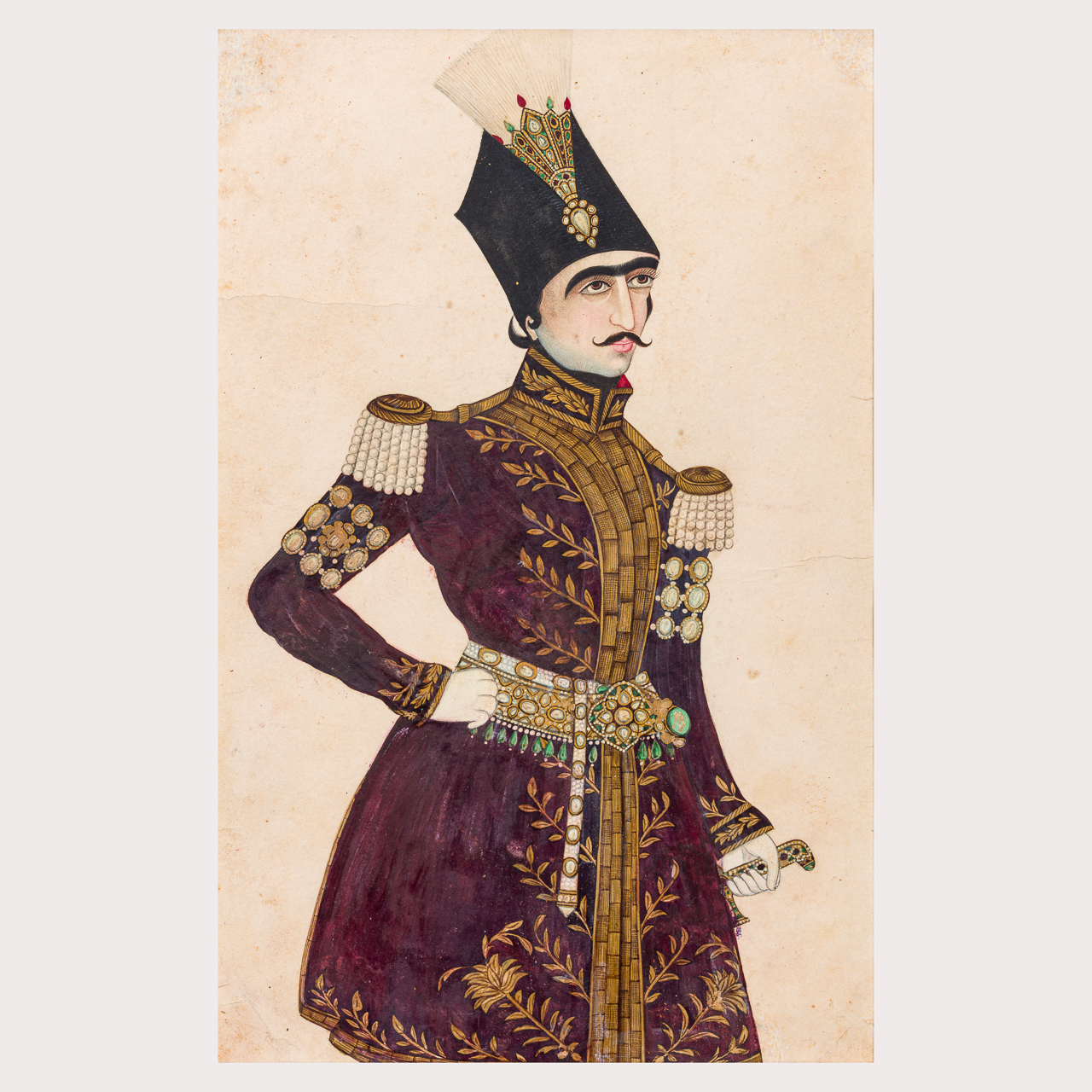 Portrait of Naser Al-Din Shah Qajar