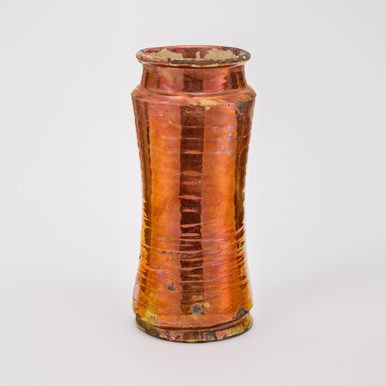 Copper-Lustre Hispano-Moresque Albarello