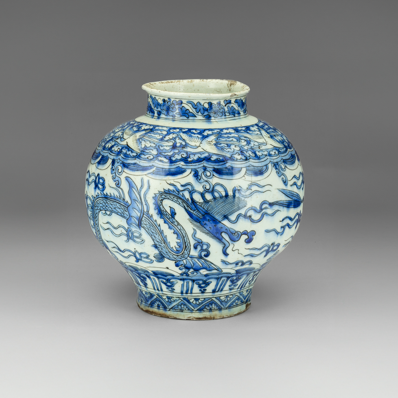 Safavid Blue and White Jar