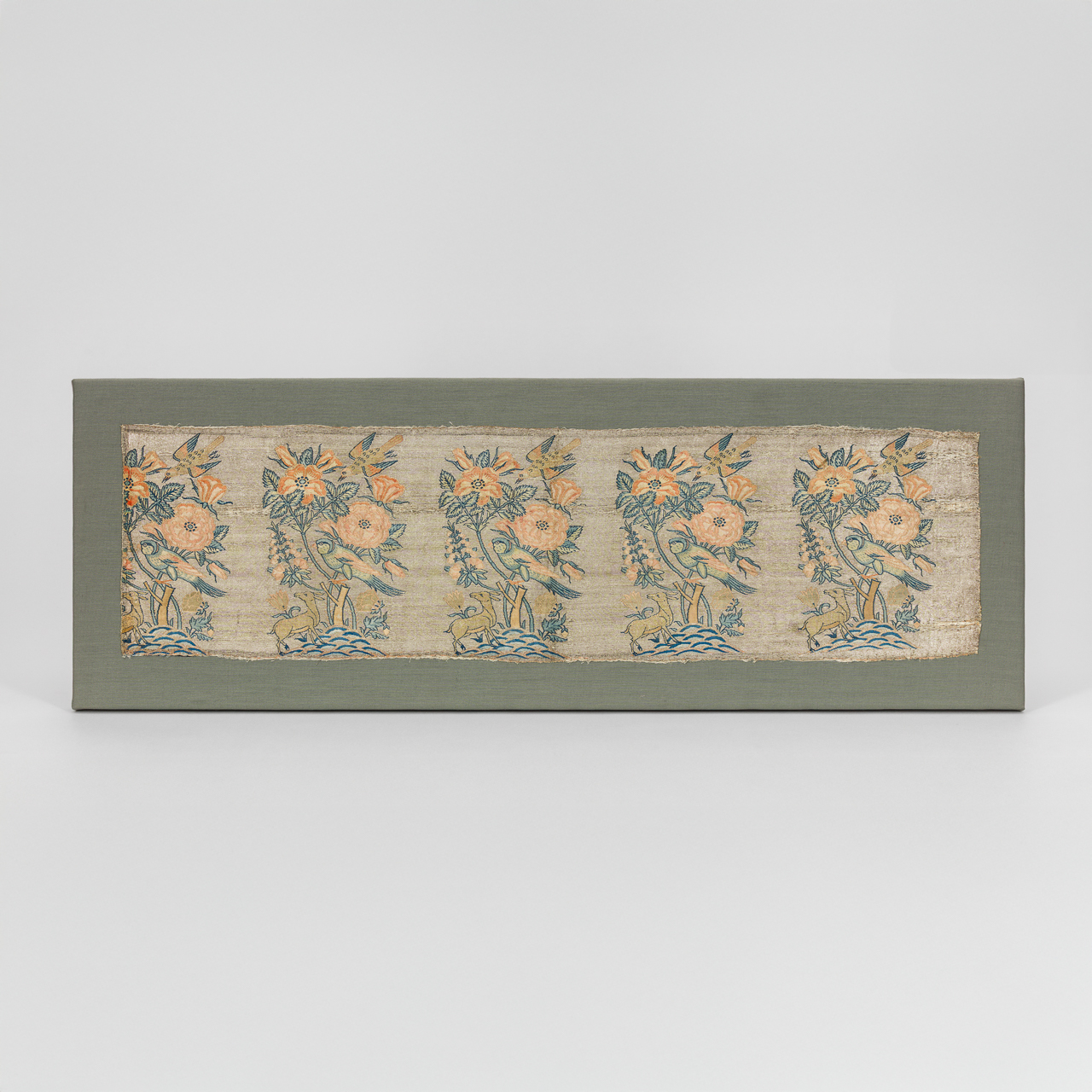 Safavid Textile with Birds and Flowers
