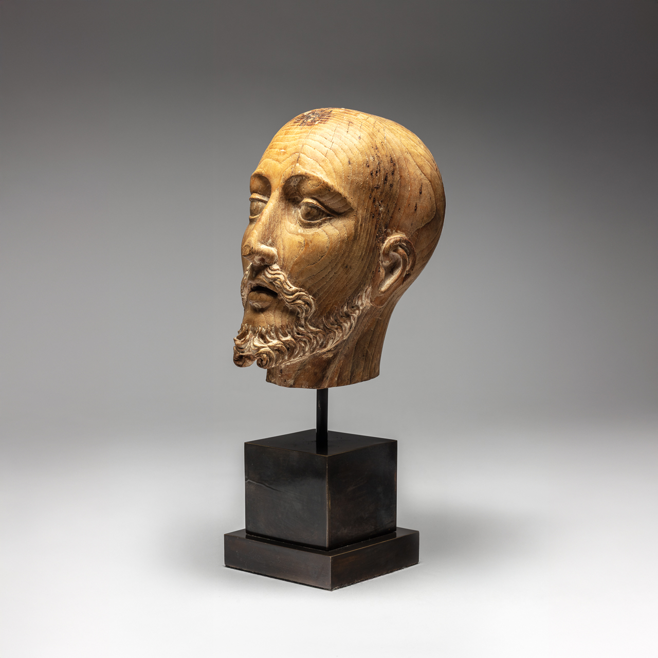 Hispano-Filipino Carved Male Head