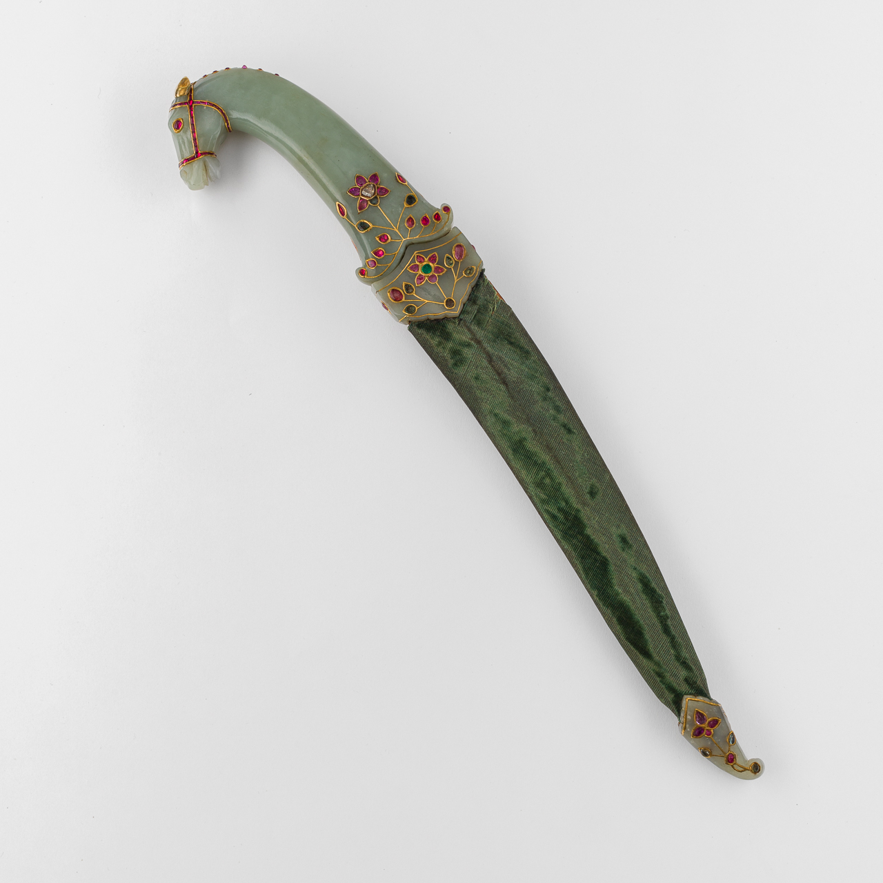 Mughal Dagger with Jade Horsehead Hilt