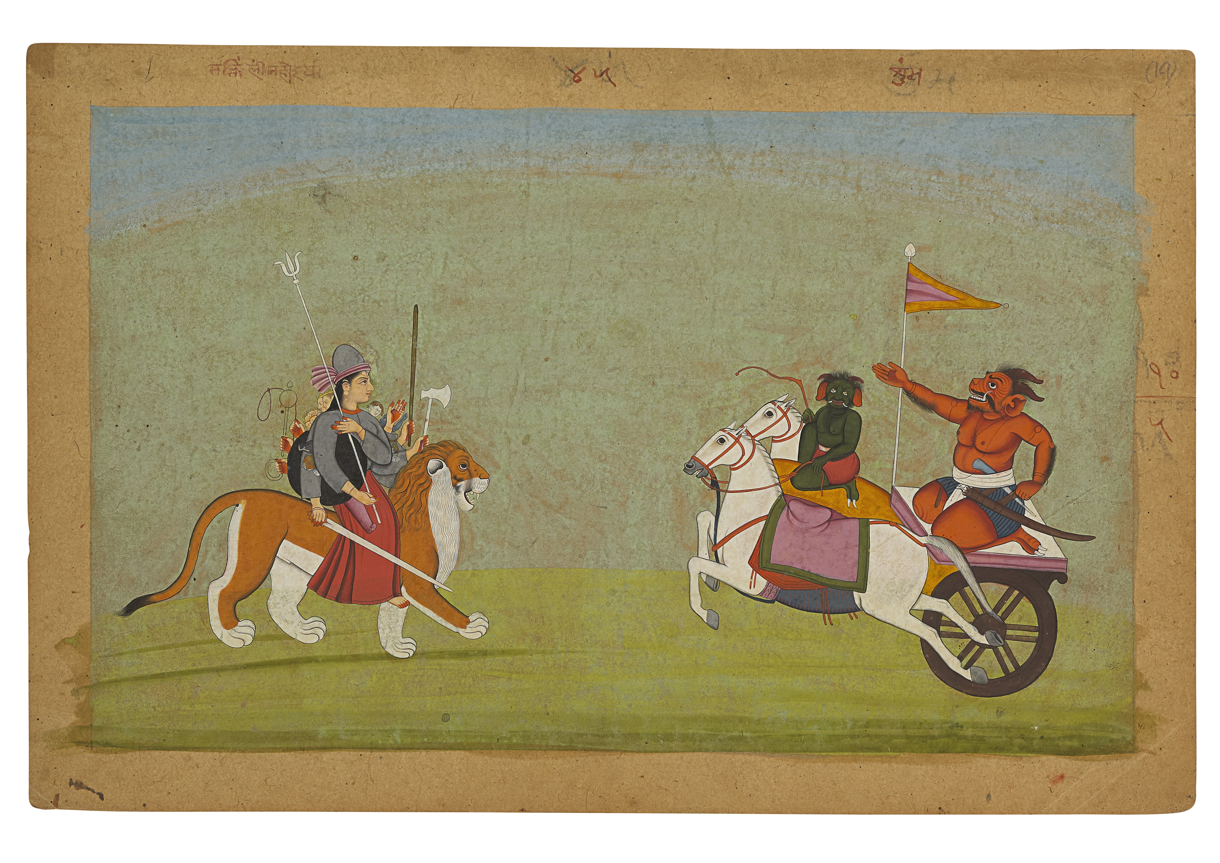 Ambika (Devi) Confronts Shumbha