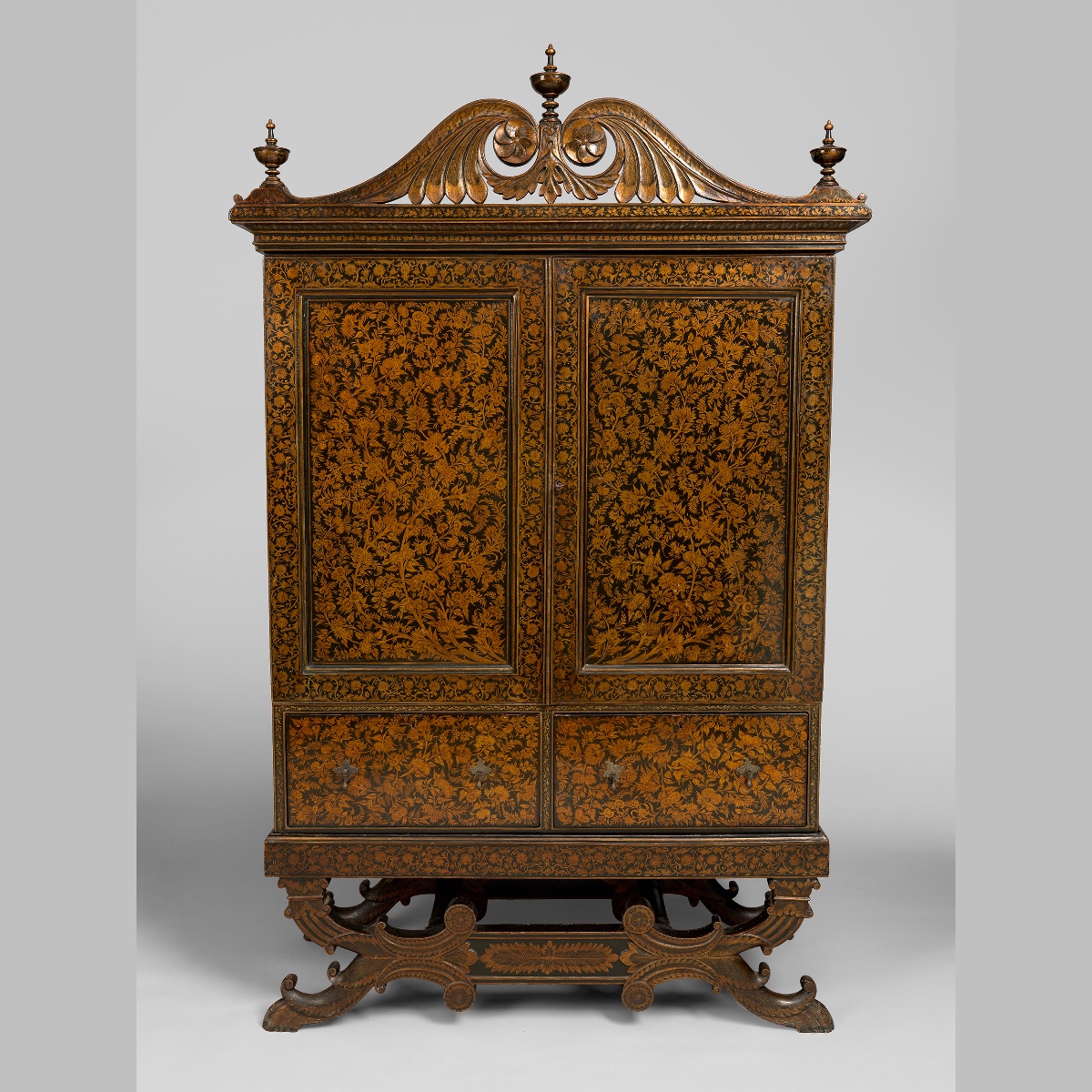 Indian Lacquered Cabinet